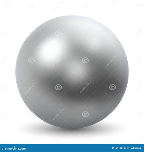 Chrome Ball Realistic Vector Illustration Stock Vector Illustration