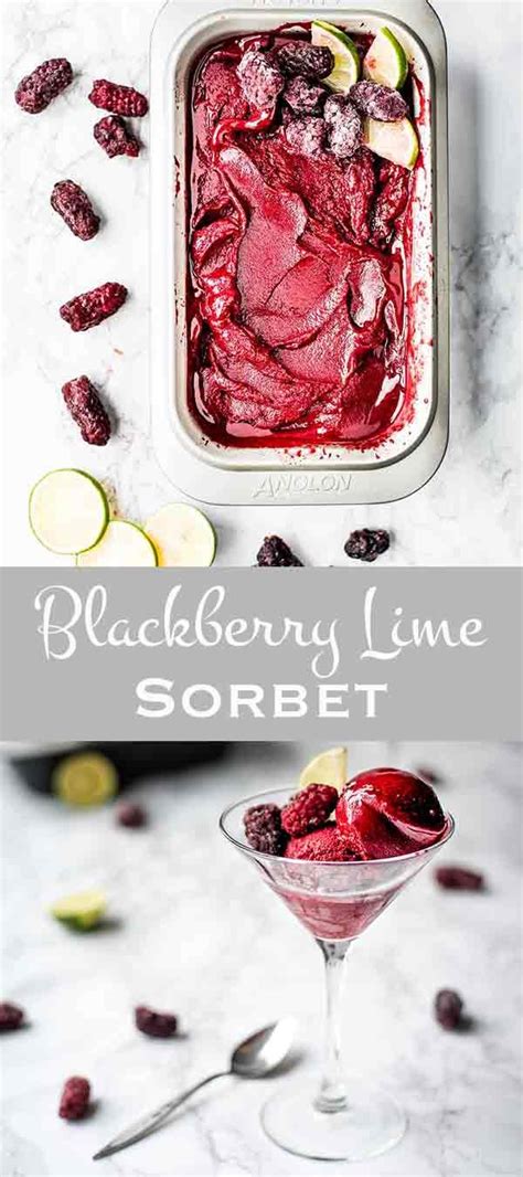 Refreshing Blackberry Lime Sorbet Recipe