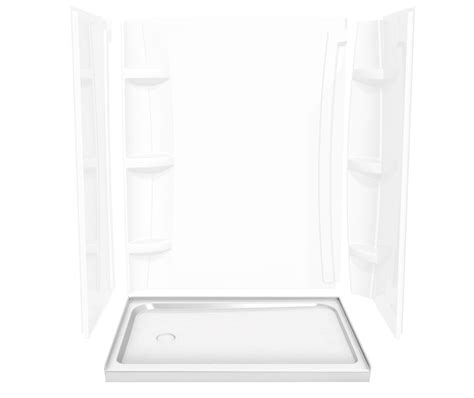 Rectangular Base 6032 3 In Acrylic Alcove Shower Base With Left Hand