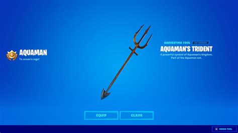 Fortnite Trident Guide How To Unlock Aquamans Famous Weapon At Coral