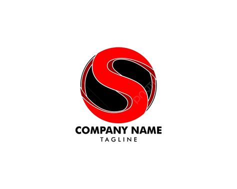 Initial Letter S Logo Template Design Technology Illustration Black