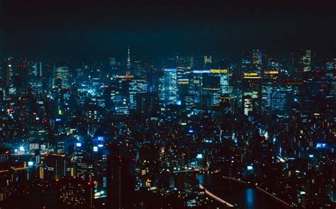 Download Wallpapers Tokyo 4k Nightscapes City Lights Metropolis
