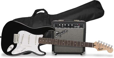 Fender Squier Stratocaster SSS Pack 10G BLK Kit guitarra eléctrica