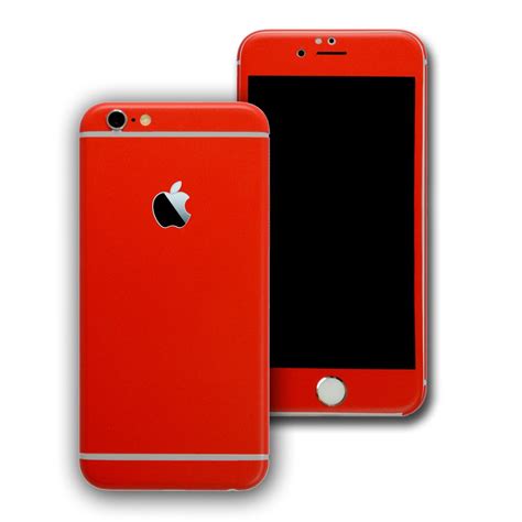 Iphone 6s Plus Red Matt Skin Wrap Decal Easyskinz