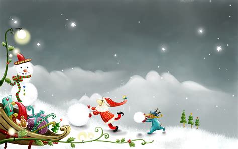 How many 3d animated christmas wallpapers are there? Christmas Cartoon Wallpaper (62+ images)