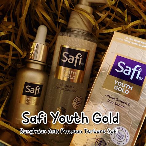 Safi Youth Gold Lifting Golden C Duo Serum Baharu untuk Anti Penuaan