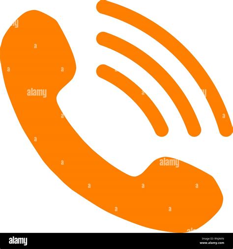 Orange Phone Icon