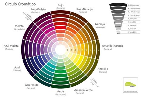 Circulo Cromatico Tipos De Paletas De Colores Novocomtop Circulo