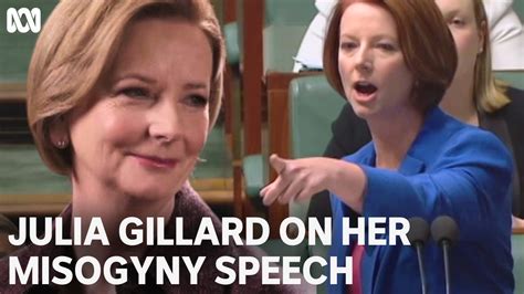Julia Gillard Watches Her Famous Misogyny Speech The Abc Of With