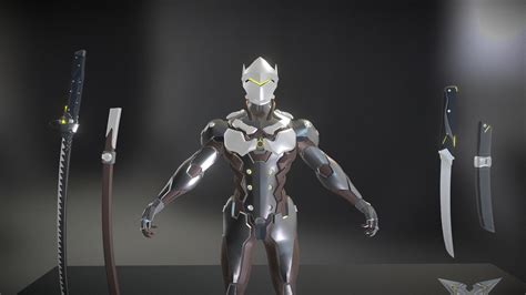 3d Character Model Genji Overwatch Buy Royalty Free 3d Model By