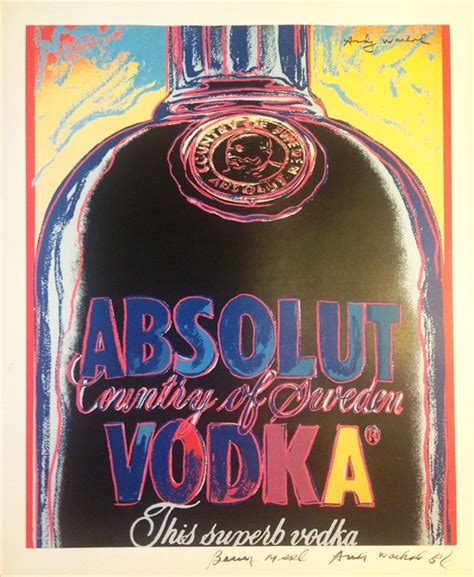 Absolut Poster By Andy Warhol On Artnet Auctions