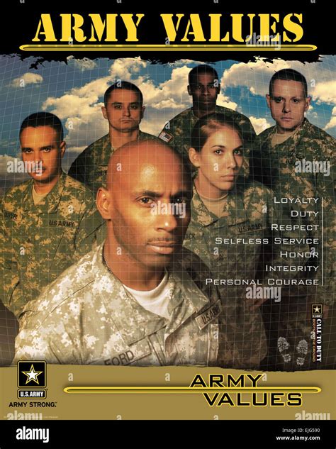 Army Values Posters Army Military