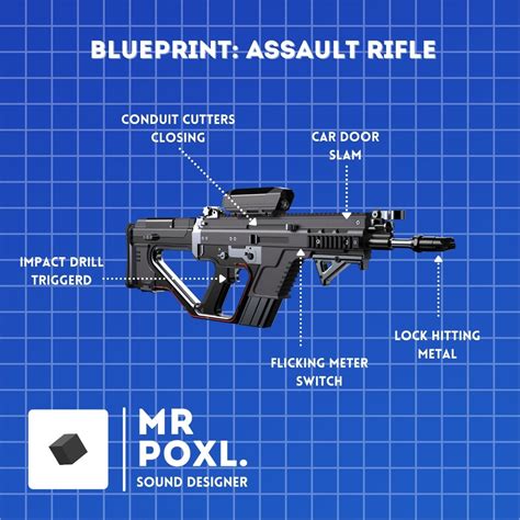 Artstation Assault Rifle Blueprint