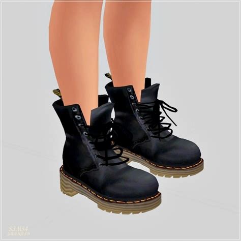 Sims4 Marigold Male Combat Boots Sims 4 Downloads