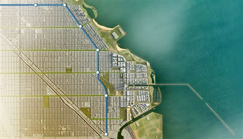 Approximately 10 kilometres (6.2 mi) west of ↑ molonglo valley: SOM : Chicago Lakeside Master Plan | Master plan, Lakeside ...