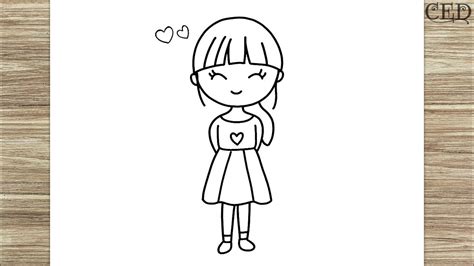 How To Draw A Cute Little Girl Wie Man Ein Süßes Kleines Mädchen