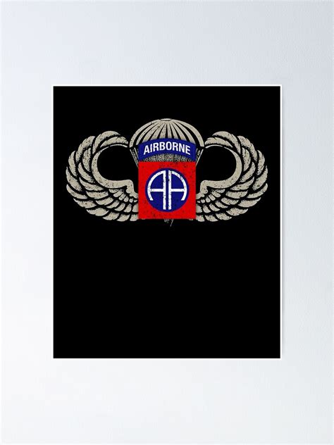 82nd Airborne Division Paratrooper Poster By Jody49 Redbubble