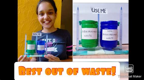 How I Made My Science Project L Best Out Of Waste Youtube