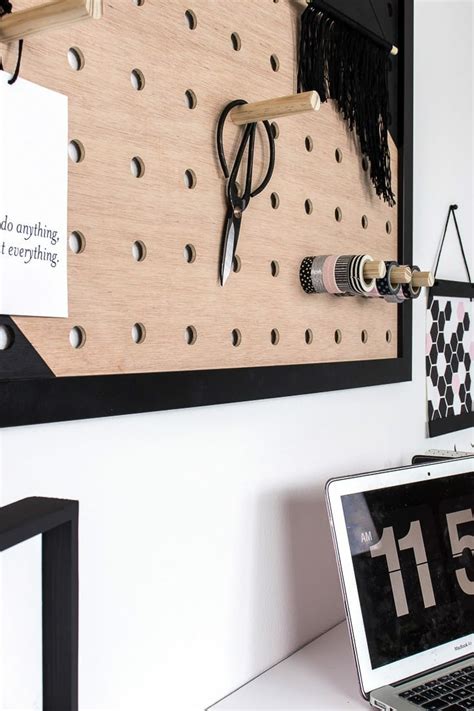 Diy Giant Pegboard For Office Organization