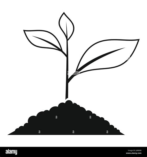Growing Plant Icon Simple Style Stock Vector Image And Art Alamy