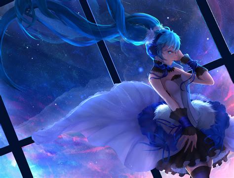 Hatsune Miku Vocaloid Dress Wallpapers Hd Desktop And Mobile