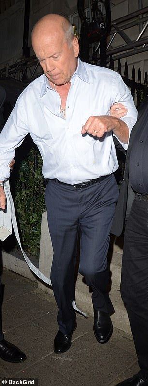 Bruce Willis 63 Looks Worse For Wear As He Leaves London Private