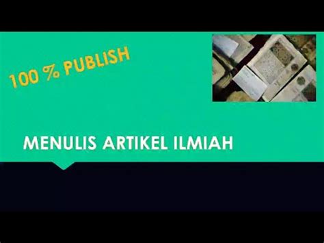 Pentingnya membuat resume yang dirancang secara khusus (bukan menjiplak model resume orang lain) seringkali tidak disadari oleh si pelamar. Cara Menulis Artikel jurnal Ilmiah - YouTube
