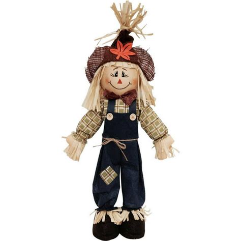 Standing Scarecrow Fall Harvest Halloween Decoration