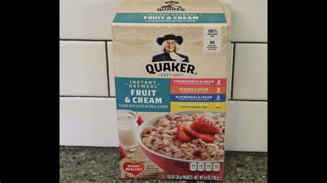 Quaker Instant Oatmeal Strawberriespeachesblueberriesbananas
