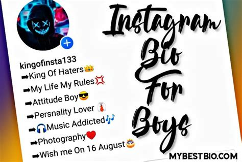 100 Best Instagram Bio For Boys Stylish And Attitude Bio For Insta