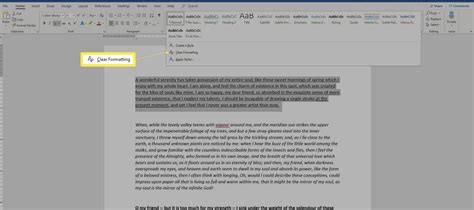 How To Clear Formatting In Word