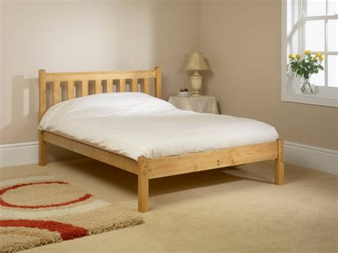 Ceasar Wooden Bed Frame Pine And White Bedknobs