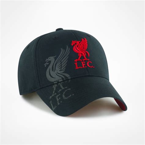Liverpool Fc Double Liverbird Cap Black Kopshop