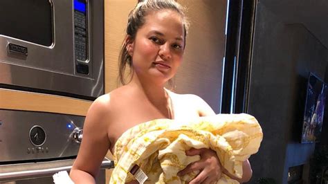Chrissy Teigen Shares Candid Photo After Giving Birth To Son Miles