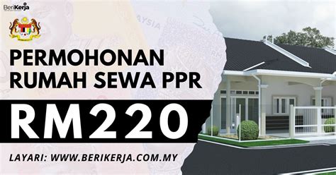 Sewa Rumah PPR hanya RM220 sebulan Permohonan kini dibuka