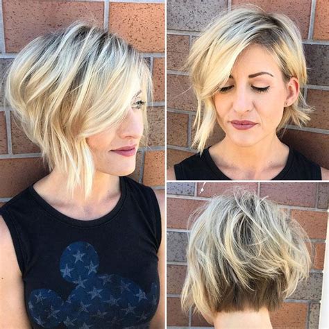 It is characterized by short hair, combed straight. 40 Chic and Classy Short Hairstyles for Women Over 50 | Short hair with layers, Short messy ...