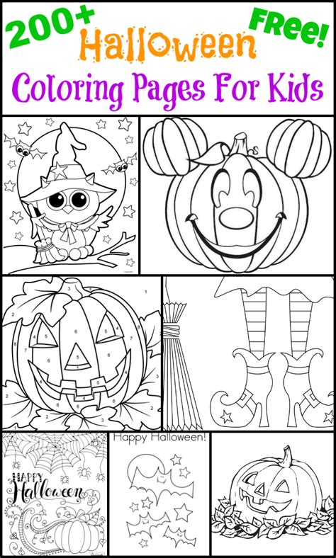 Download 200+ Free Halloween Coloring Pages For Kids - The Suburban Mom