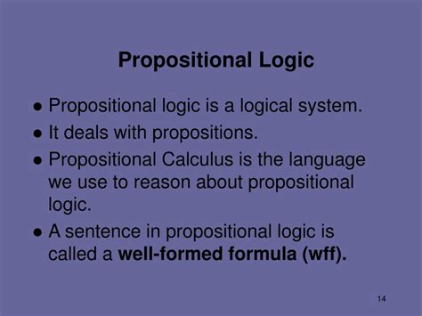 Ppt Chapter 7 Propositional And Predicate Logic Powerpoint