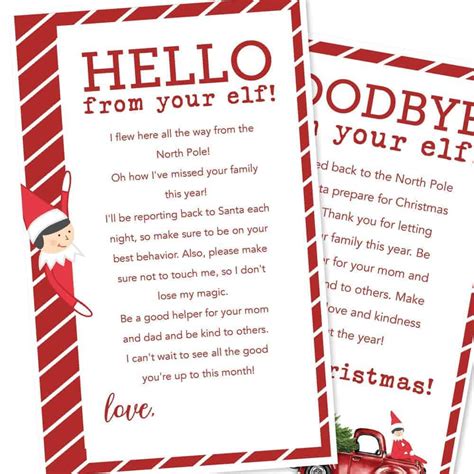 Elf On The Shelf Welcome Letter Free Printable D90