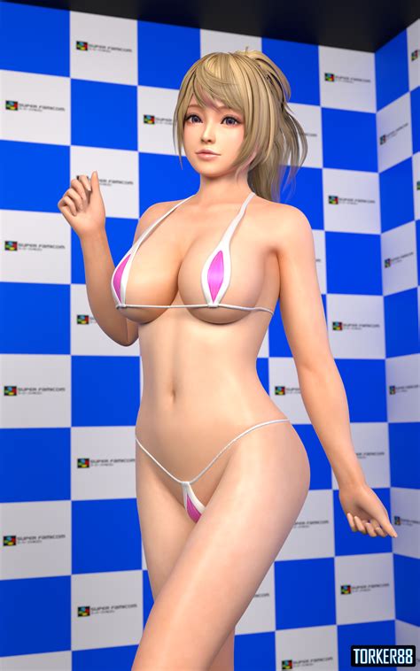 Rule 34 1girls 3d Bikini Blonde Hair Cleavage Dead Or Alive Female Female Only G String Large