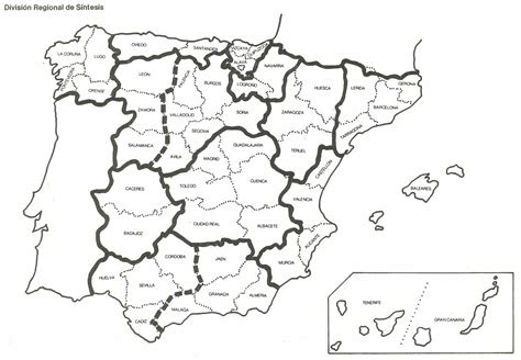 Mapa Mudo España Comunidades Autonomas Para Imprimir Mapa Mudo De Las