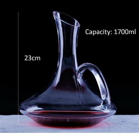 New 1700ml Elegant Crystal Glass Decanter And 2 Cups Pourer Water