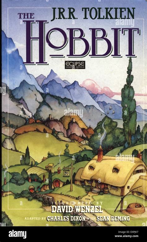 1990s Uk The Hobbit By Jrr Tolkien Book Cover Stock Photo 85320123 Alamy