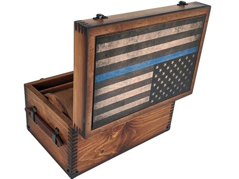 Police Thin Blue Line Keepsake Box