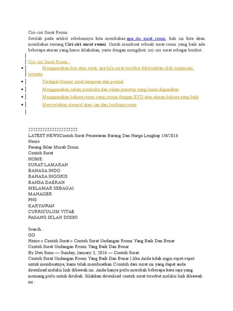 Para murid terkadang membuat seorang guru kewalahan dan lelah karena sangat sulit diatur. Format Contoh Surat Formal Dalam Bahasa Inggris Dan ...