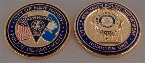 New Haven Ct Police Homicide Unit Isd Detective Challenge Coin