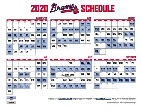 Mlb standings, news, tv listings, playoff picture, & more! 2020 Braves schedule : Braves