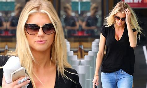 Charlotte Mckinney Flashes Hint Of Famous Cleavage In In V Neck Shirt