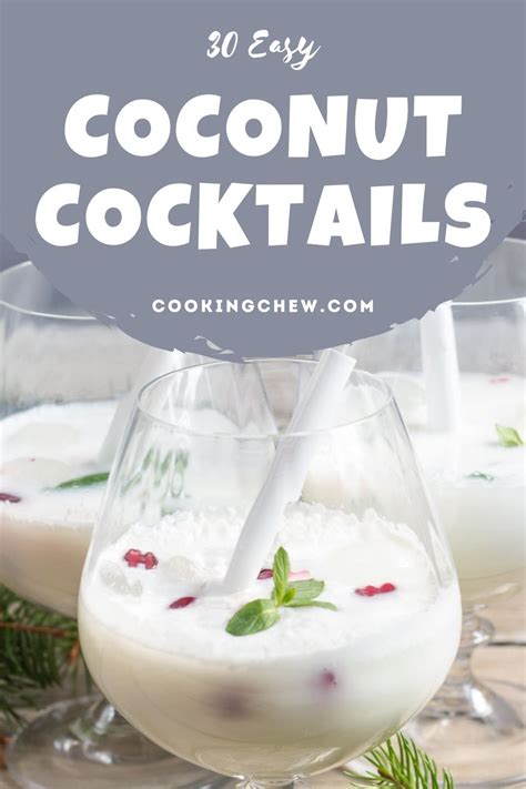 30 Easy Coconut Cocktails For Your Next Get Together 🥥🍸