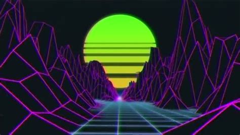 Retrowave Background Loop Stock Motion Graphics Motion